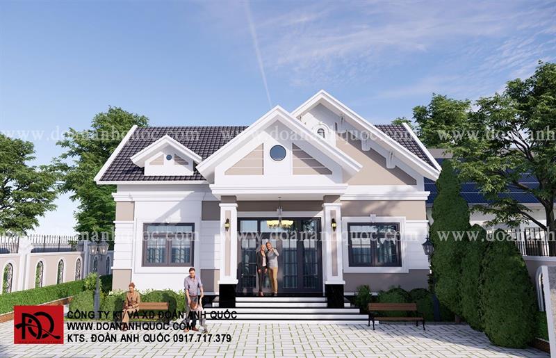 Thiết kế nhà Phan Thiết, Xây nhà trọn gói Phan Thiết, Thi công nhà trọn gói Phan Thiết, Thiết kế Thi công nội thất Phan Thiết Bình Thuận, Công ty Xây dựng Bình Thuận, Thiết kế nhà Bình Thuận, Xây nhà trọn gói Bình Thuận. Thiết kế nhà cấp 4 mái thái tại Phan Thiết năm 2021 - MS 30